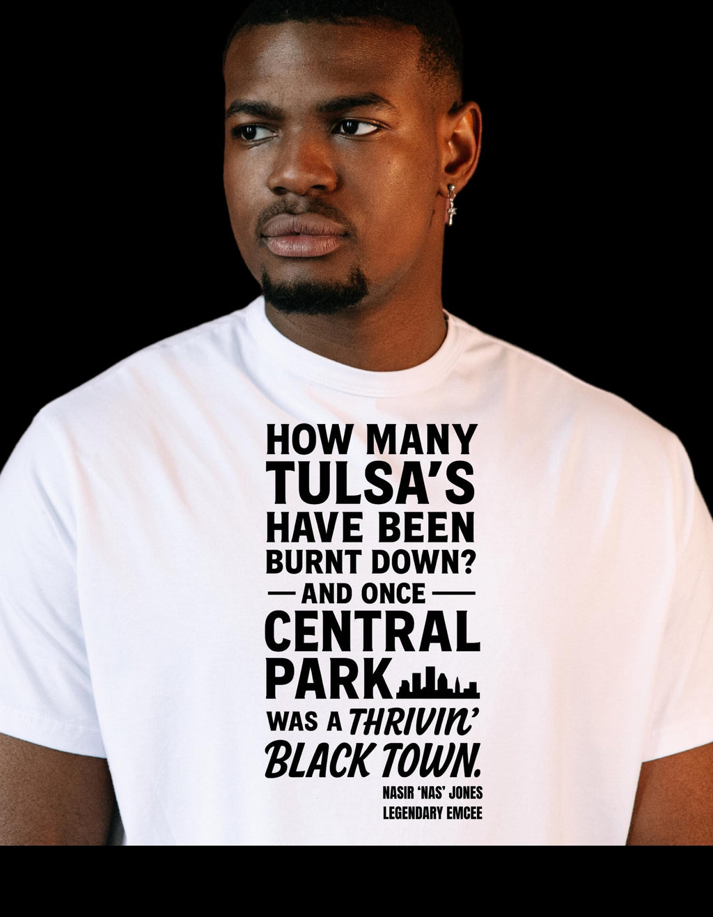 Thrivin’ Black Town Statement Tee: Nas Quote - Black History & HBCU Pride