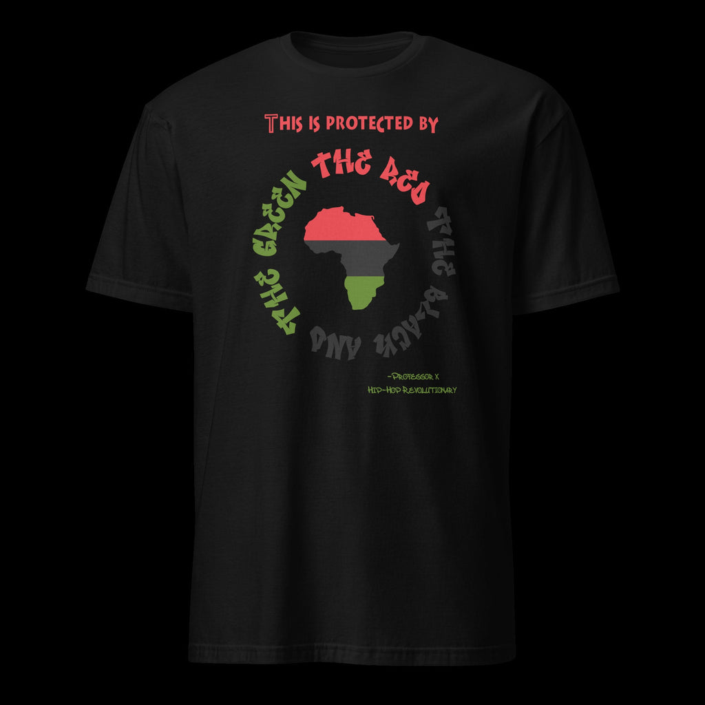 This is Protected by the Red, the Black, and the Green, XClan inspired tee
