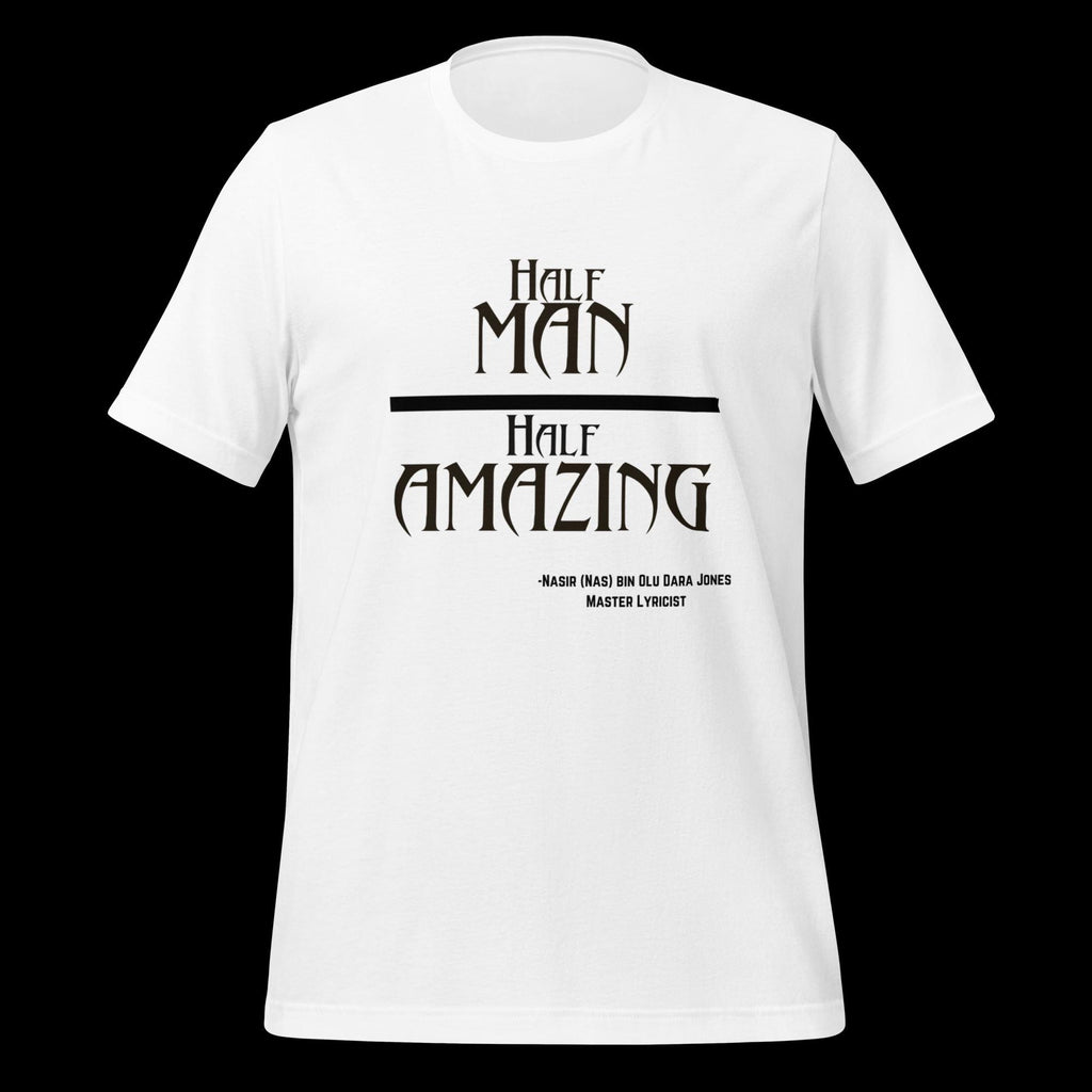 Nas Inspired T-Shirt from classic 90's album Illmatic--Half-Man/Half-Amazing