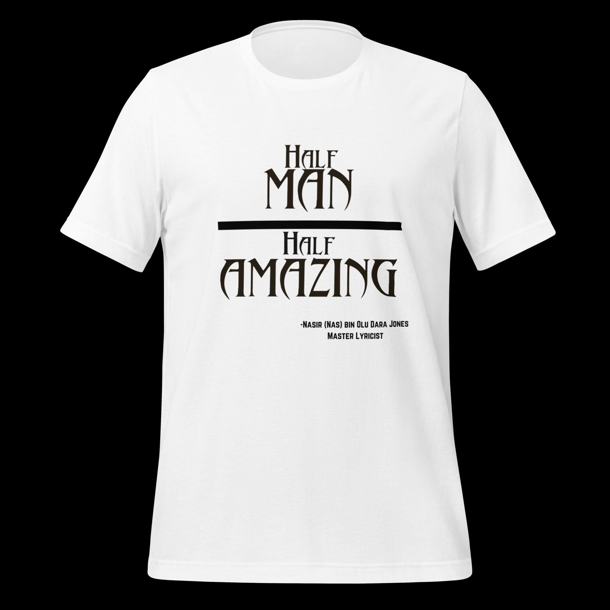 Nas Inspired T-Shirt from classic 90's album Illmatic--Half-Man/Half-Amazing