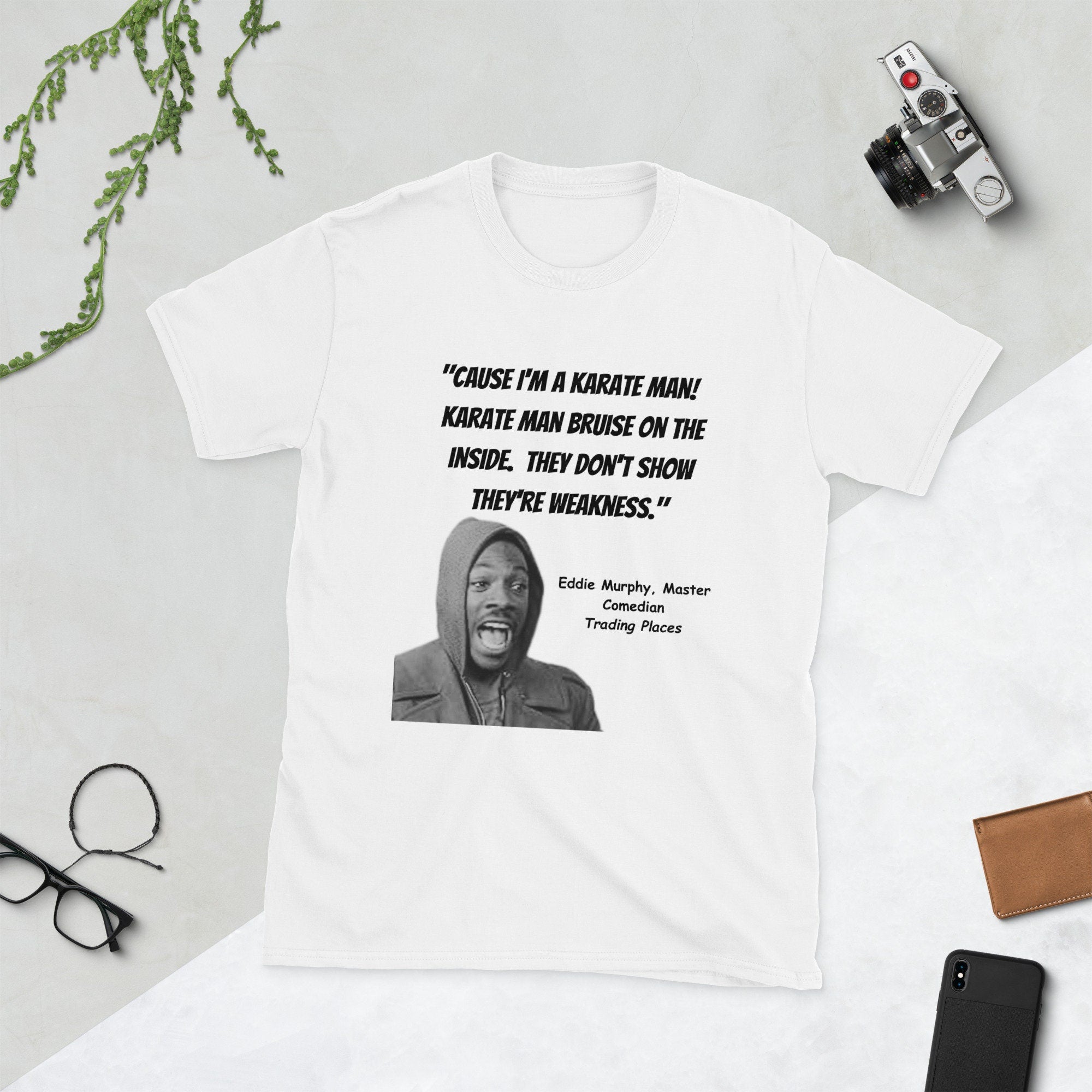 Eddie Murphy Karate Man T-Shirt, Trading Places Quote