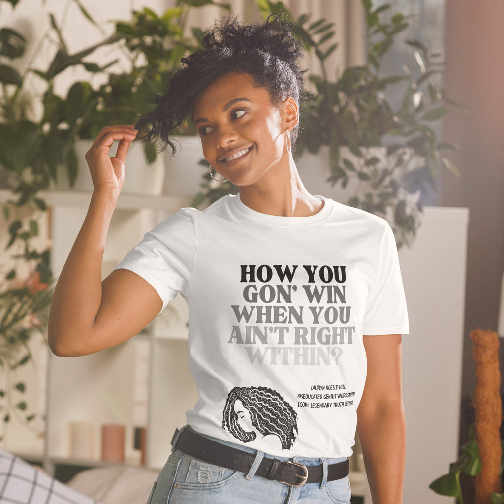 Rap Bars Lauryn Hill Unisex TShirt by 16BARZ