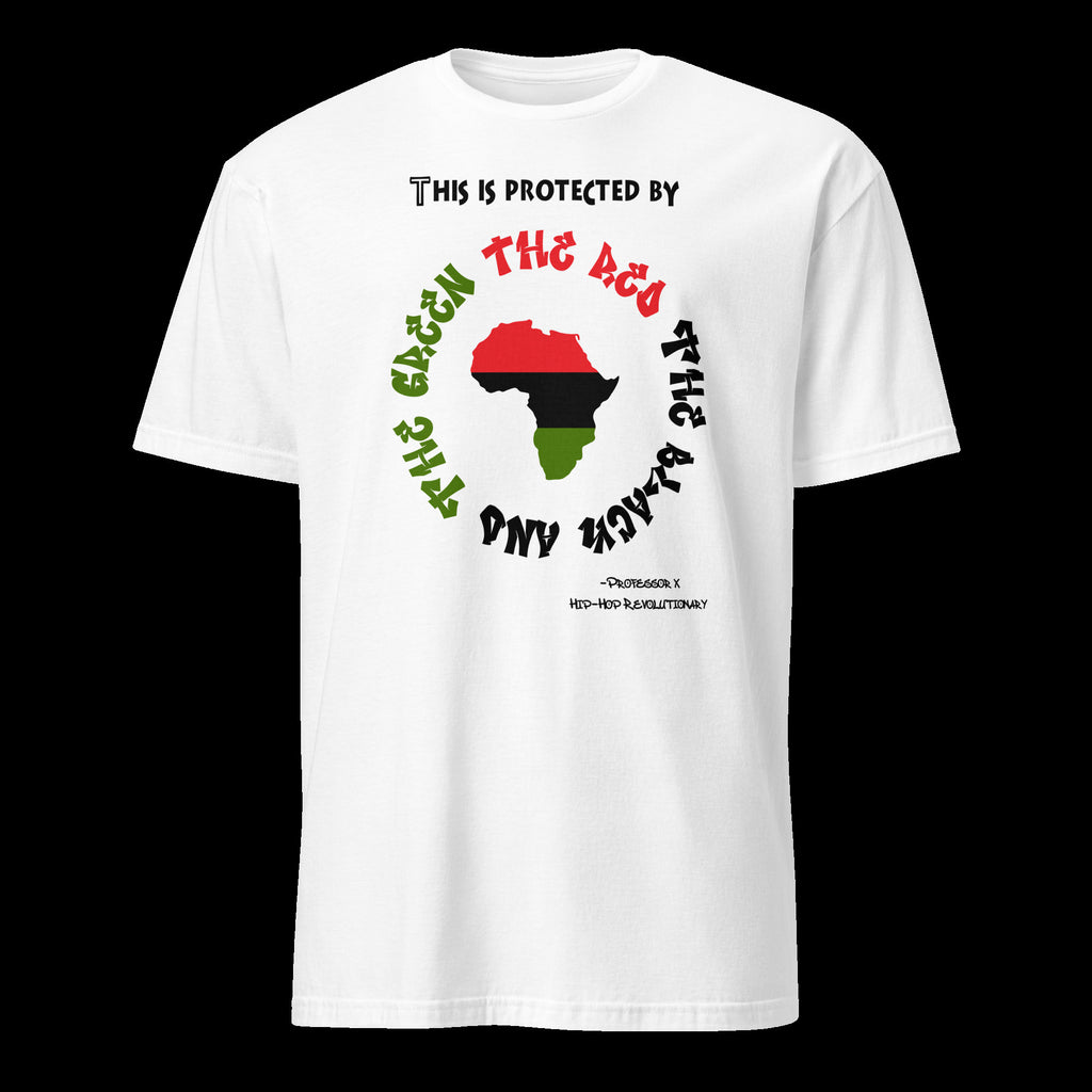 This is Protected by the Red, the Black, and the Green, XClan inspired tee