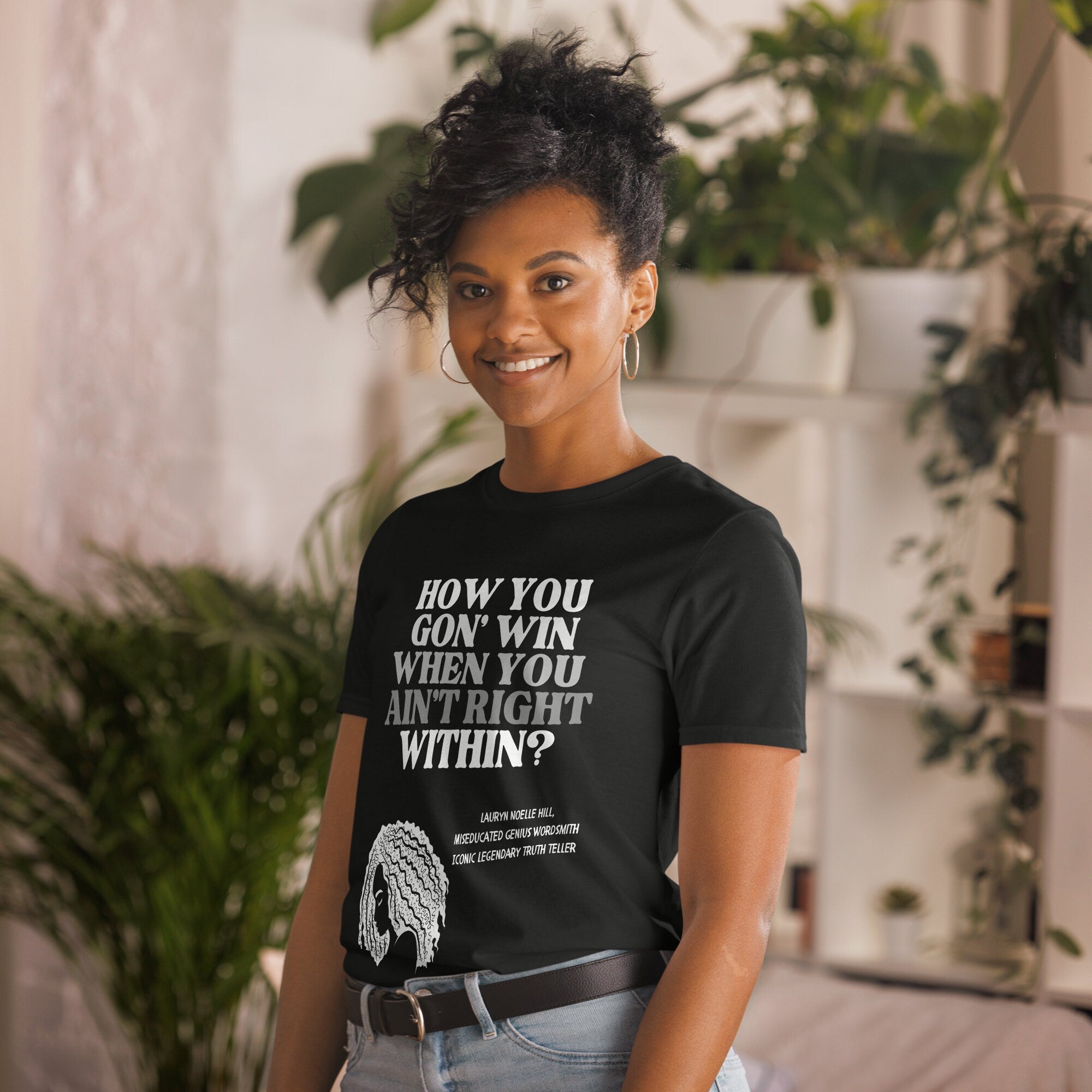 Rap Bars Lauryn Hill Unisex TShirt by 16BARZ