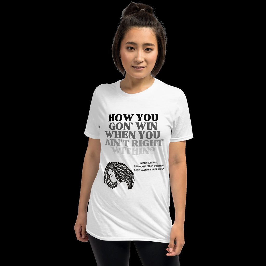 Rap Bars Lauryn Hill Unisex TShirt by 16BARZ