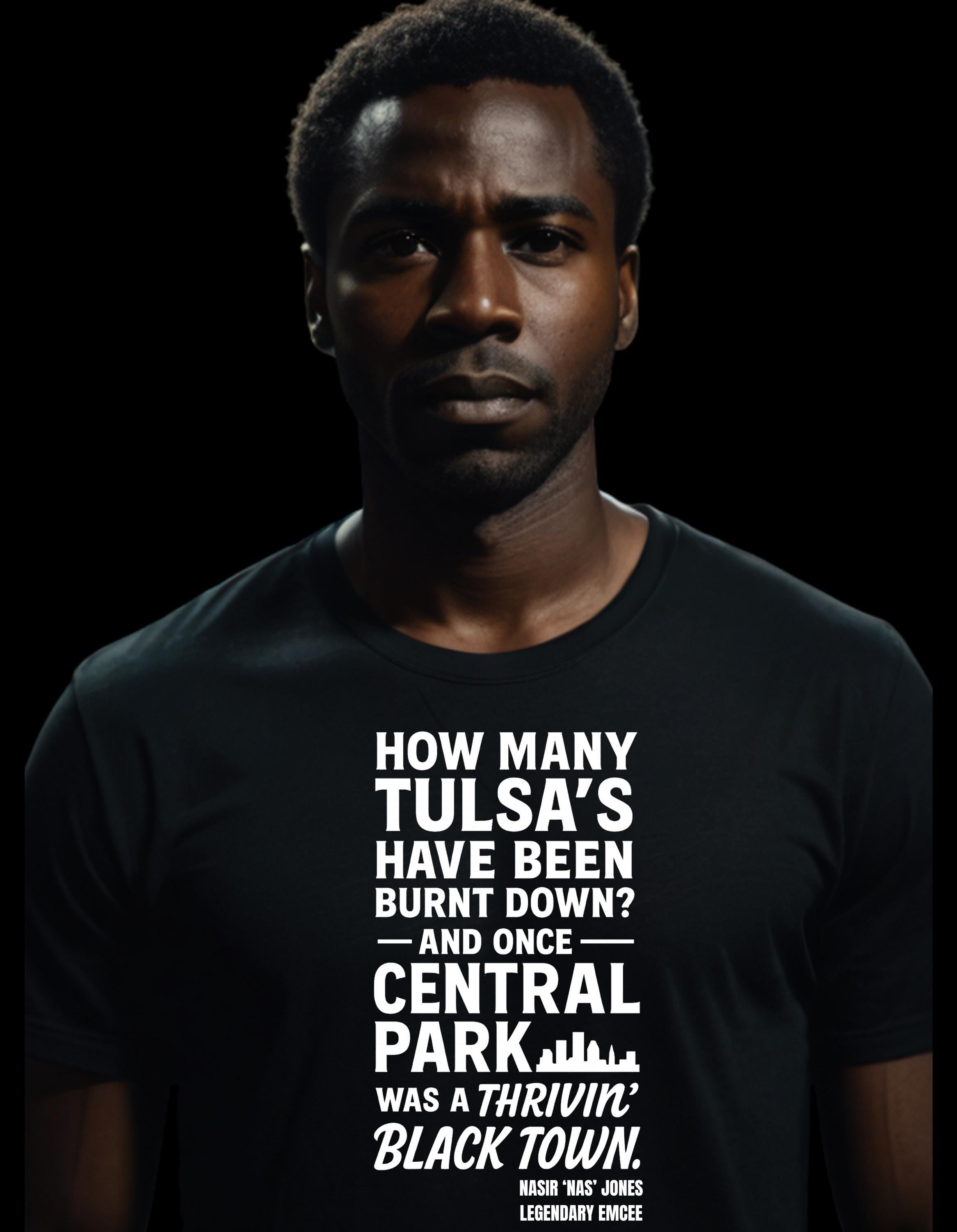 Thrivin’ Black Town Statement Tee: Nas Quote - Black History & HBCU Pride