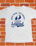 St. Augustine University T-Shirt White 16BARZ HCBU CIAA Blue on White