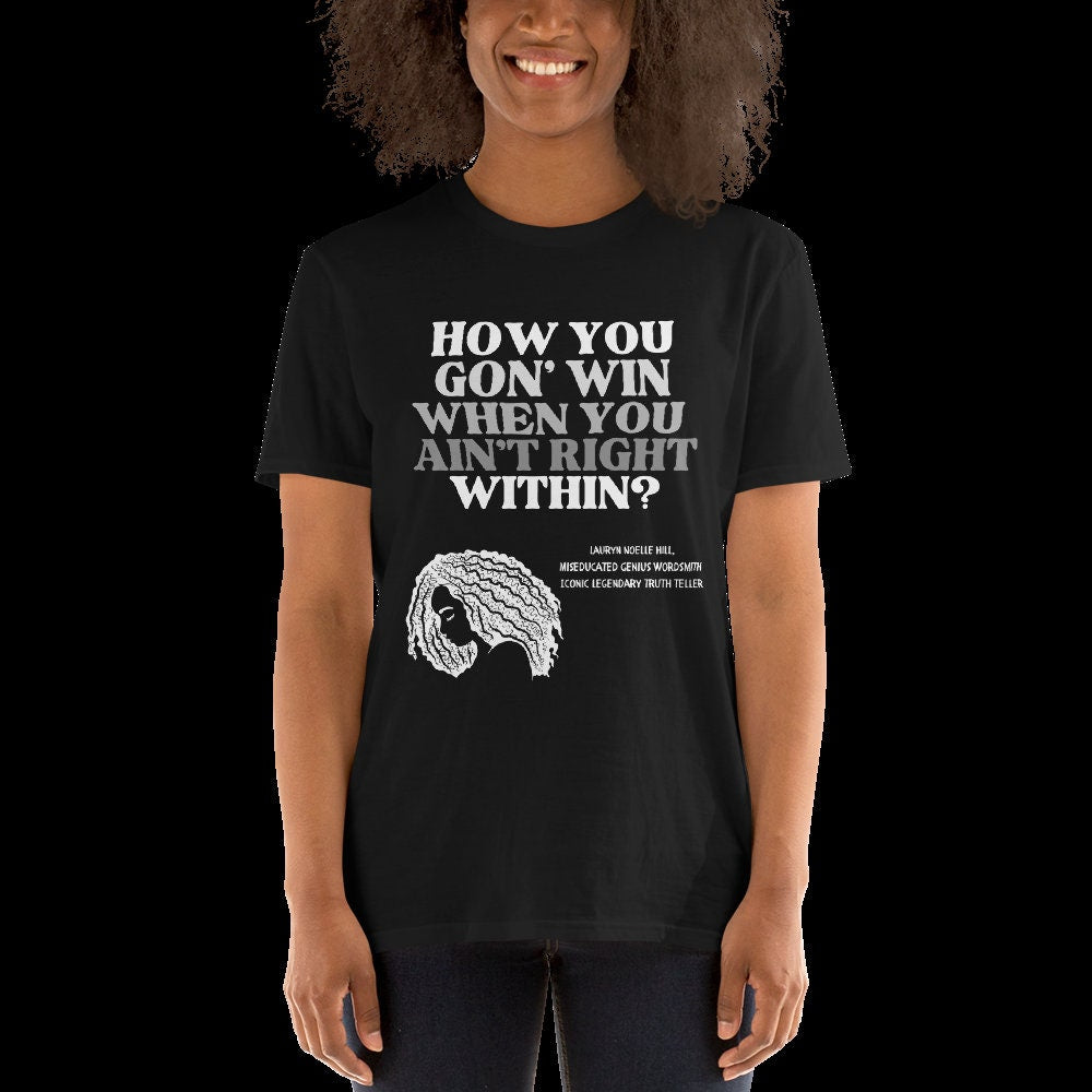 Rap Bars Lauryn Hill Unisex TShirt by 16BARZ