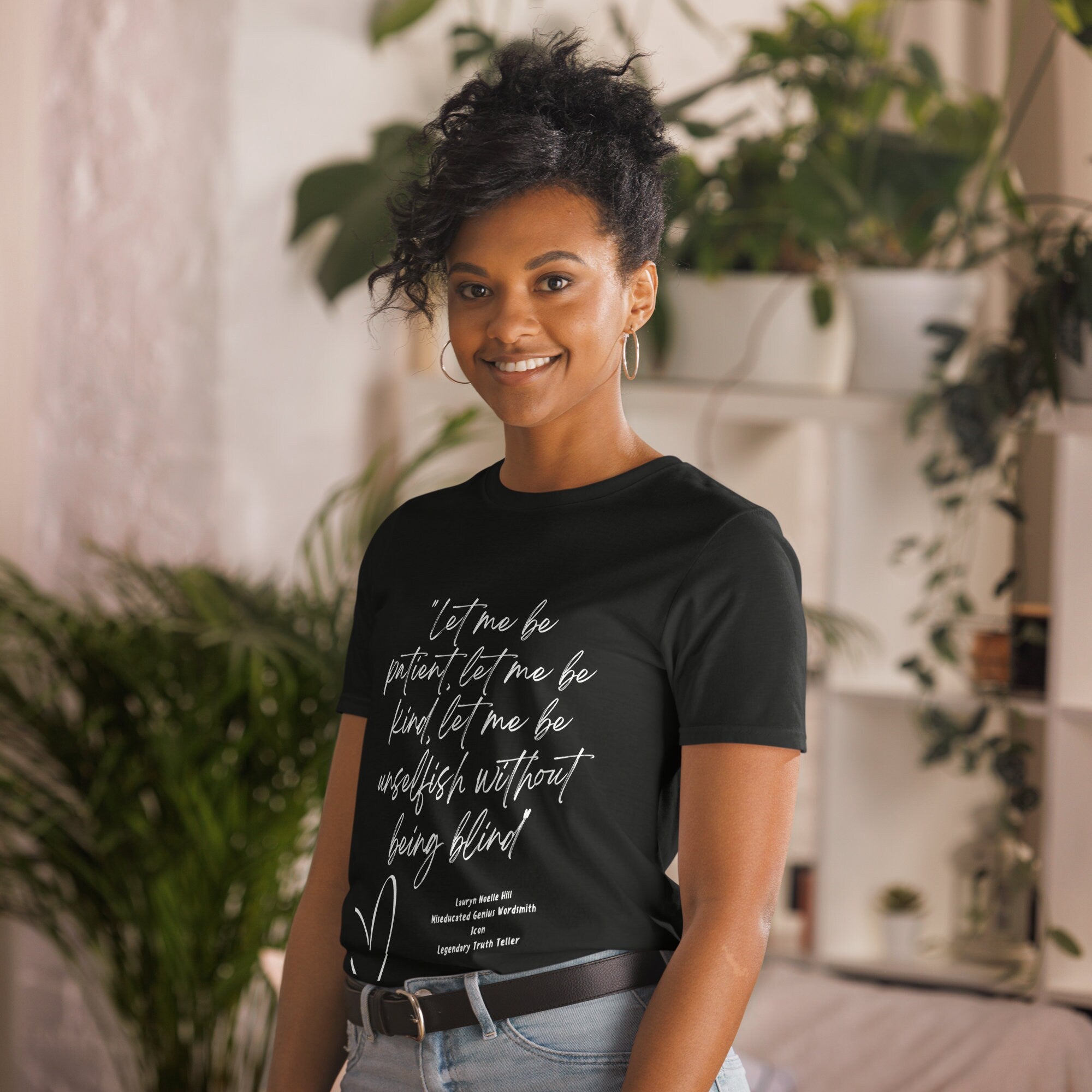 Rap Bars Lauryn Hill Unisex TShirt by 16BARZ