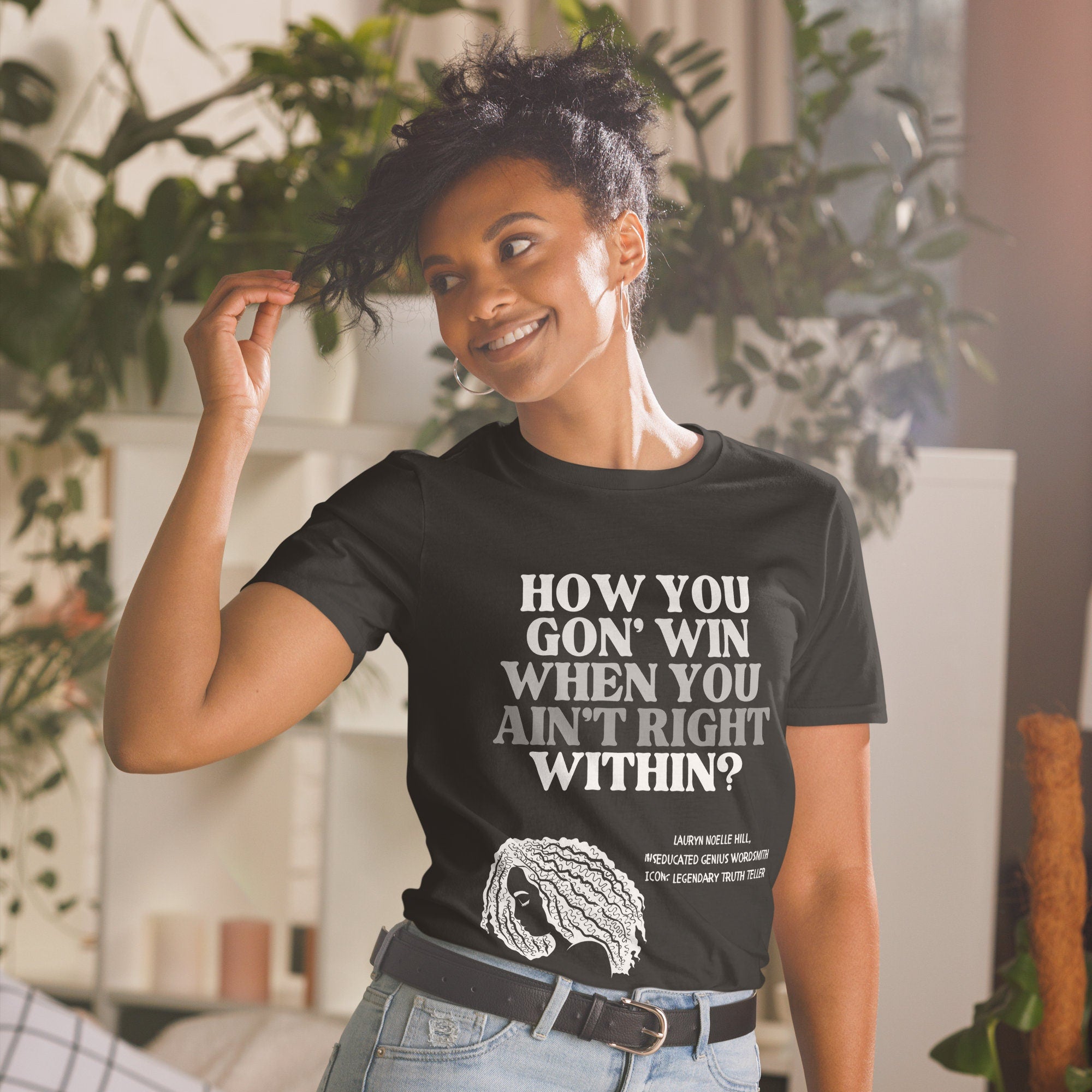 Rap Bars Lauryn Hill Unisex TShirt by 16BARZ