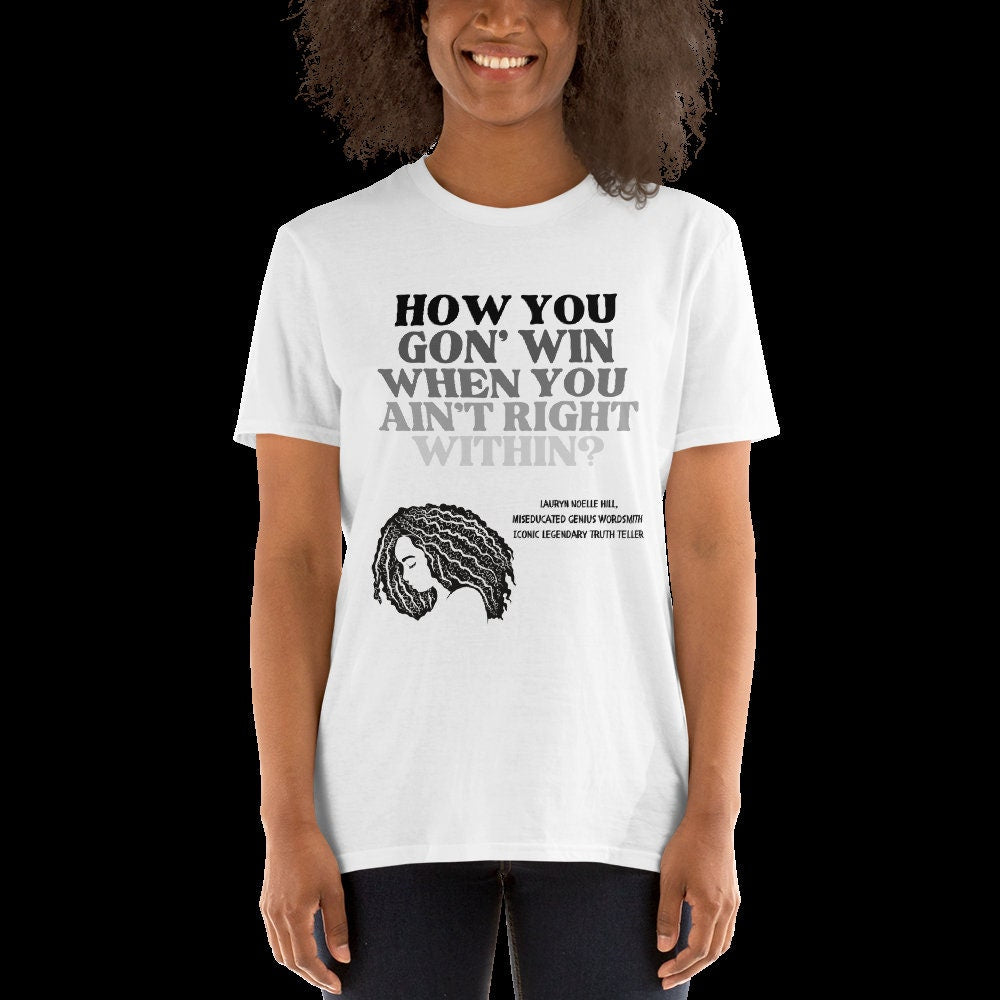 Rap Bars Lauryn Hill Unisex TShirt by 16BARZ