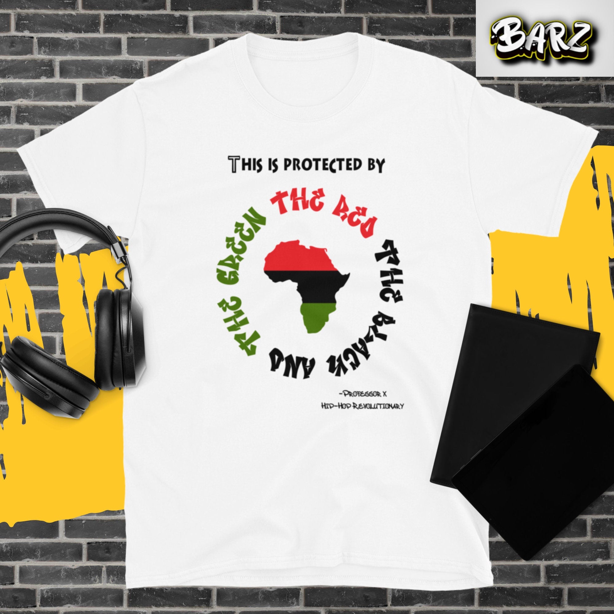This is Protected by the Red, the Black, and the Green, XClan inspired tee
