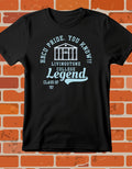Livingstone College T-Shirt Black 16BARZ HCBU CIAA Columbia Blue on Black