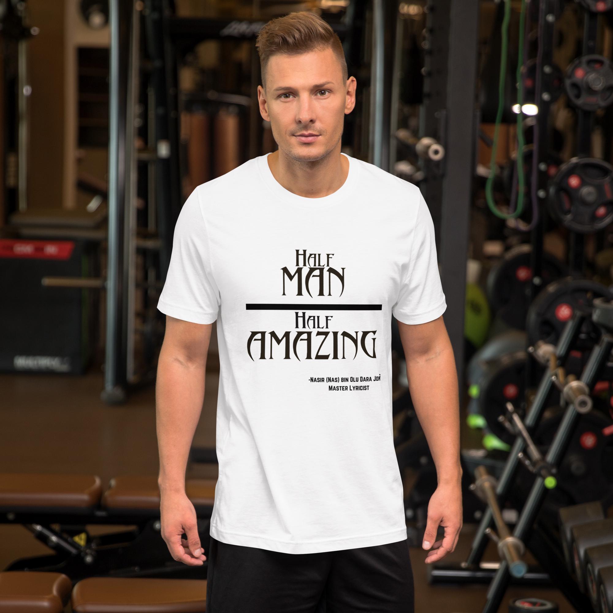 Nas Inspired T-Shirt from classic 90's album Illmatic--Half-Man/Half-Amazing